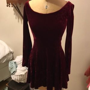 Super cute red velvet Betsey Johnson dress!